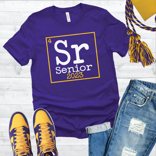 Senior 2023 T-shirt, Senior graduation T-shirt, Senior shirt 2023, Class of 2023 shirt, Senior tee, Class Element T-shirt